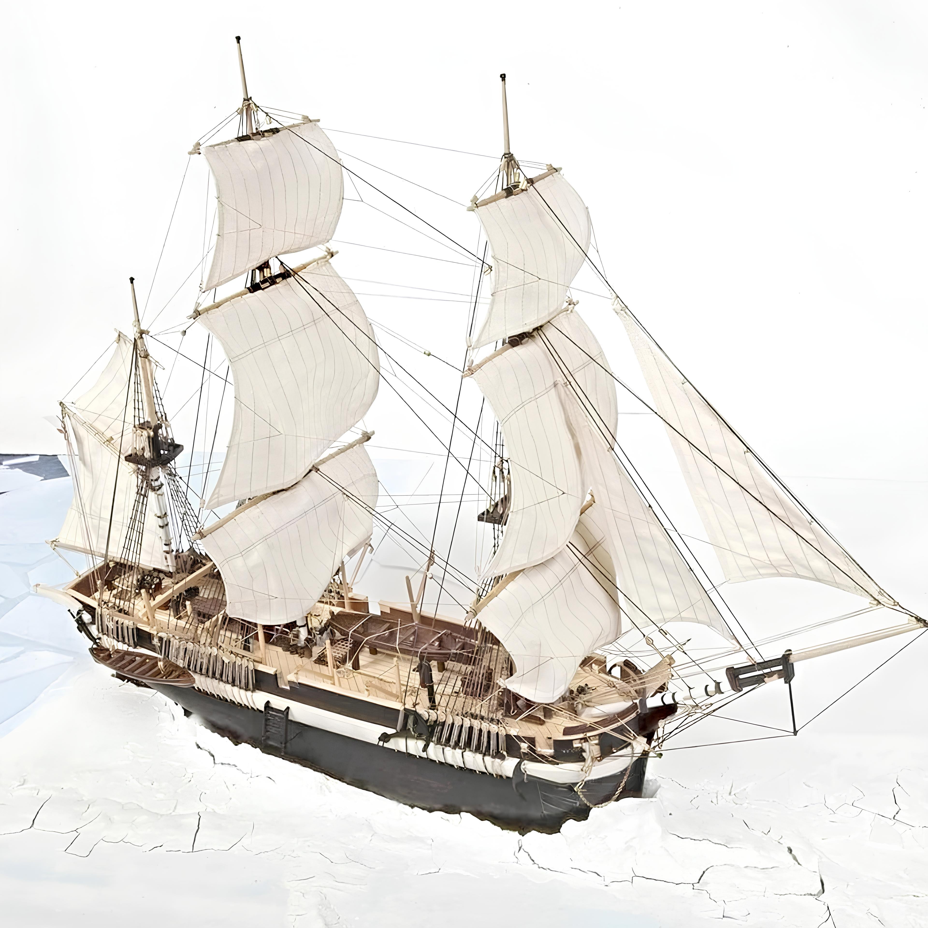 HMS Terror 驚懼號 – 極地探險船 - 奧克爾木質精品模型套組 | 難易度:中