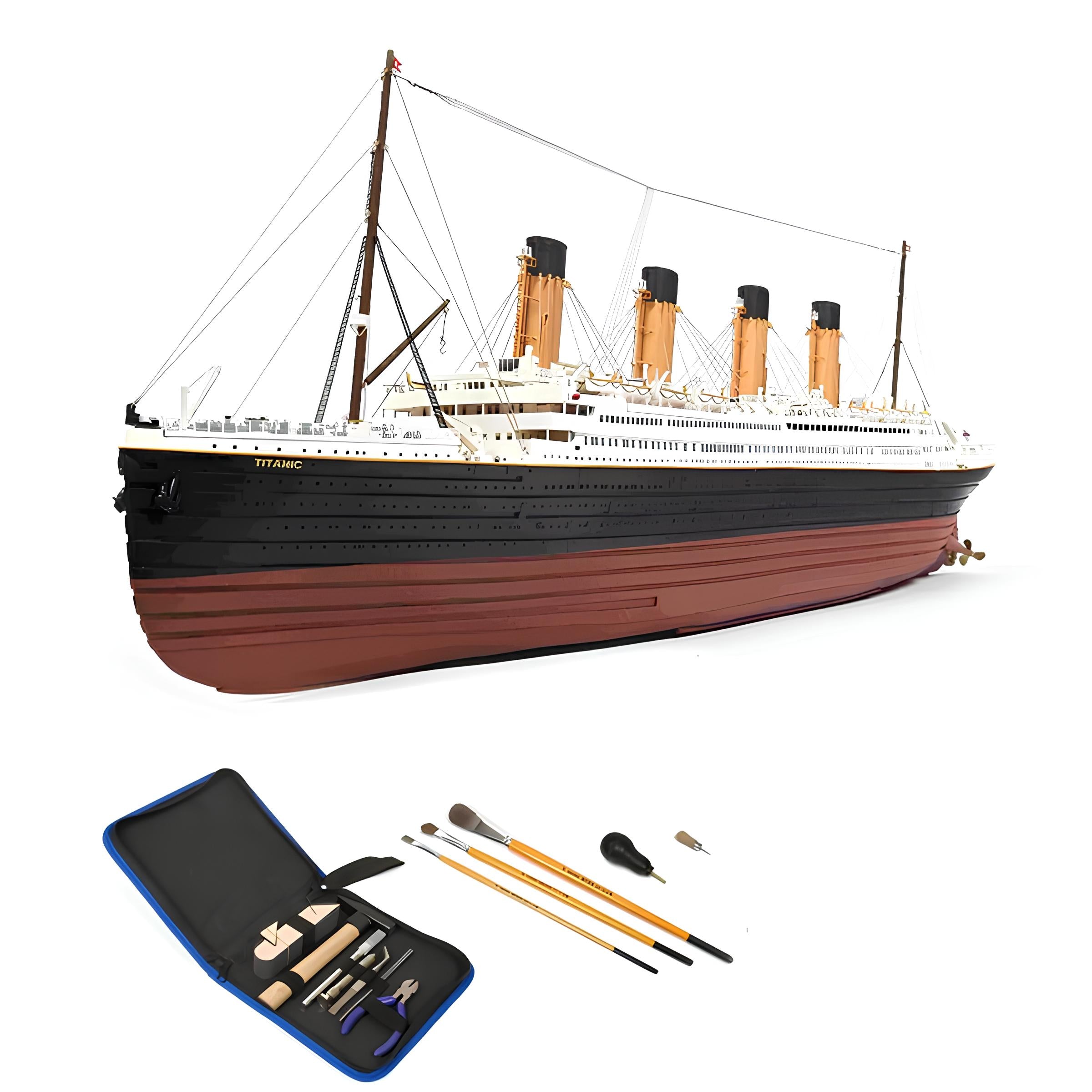 鐵達尼號Titanic 豪華郵輪- 奧克爾木質精品模型套組| 難易度:中– 泛科市集